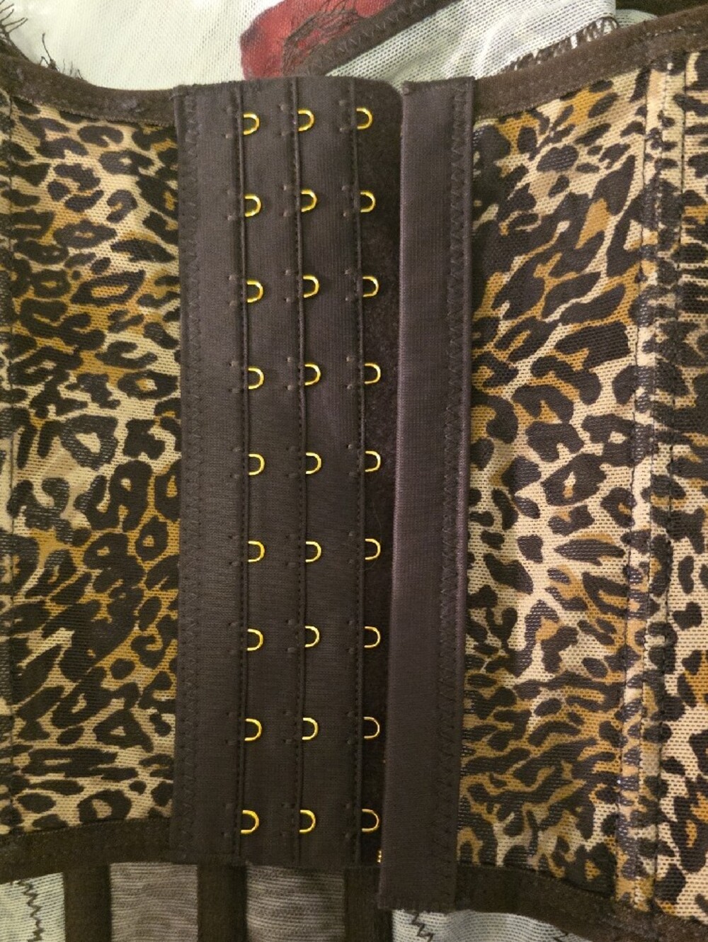 Urban Outfitters Brown Lace & Leopard Print Bustier - Picture 3 of 4